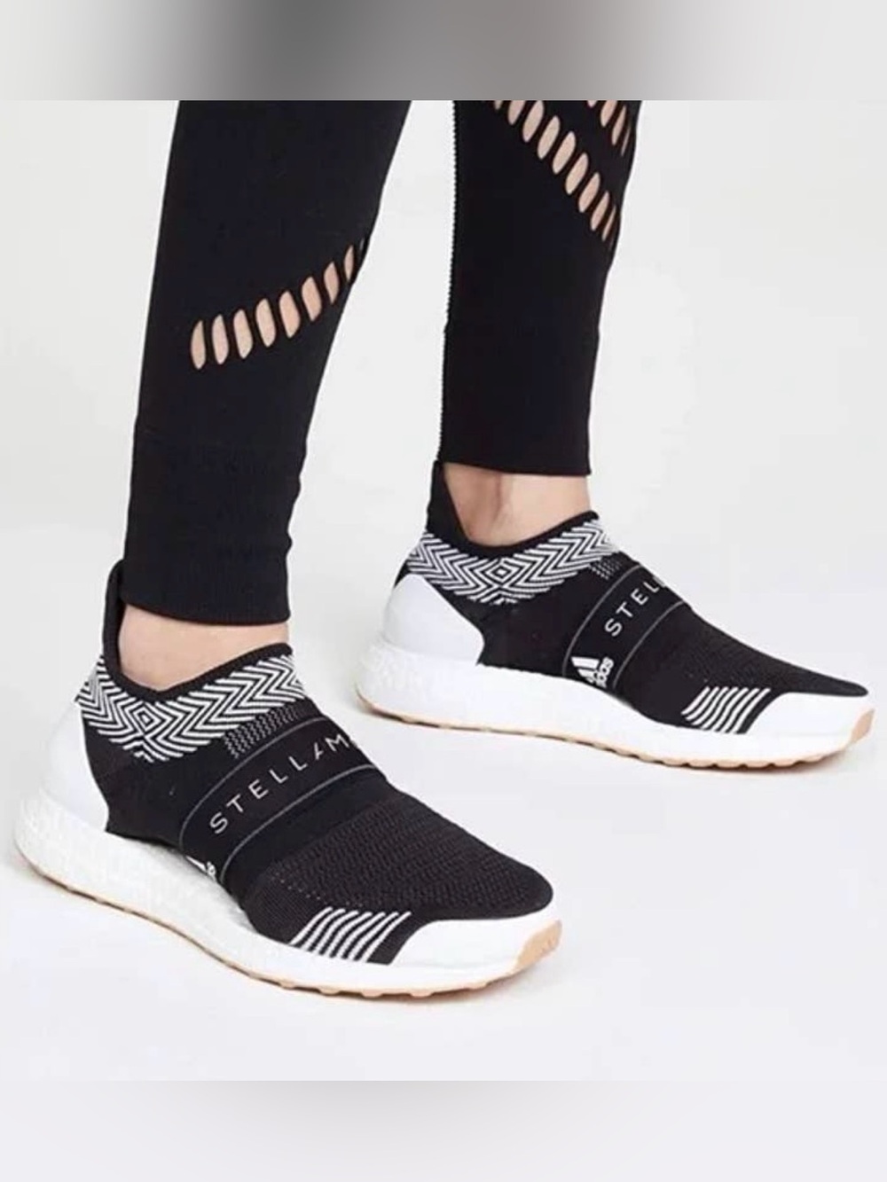 Adidas by Stella McCartney Ultraboost X 3D Sneakers in Black and White